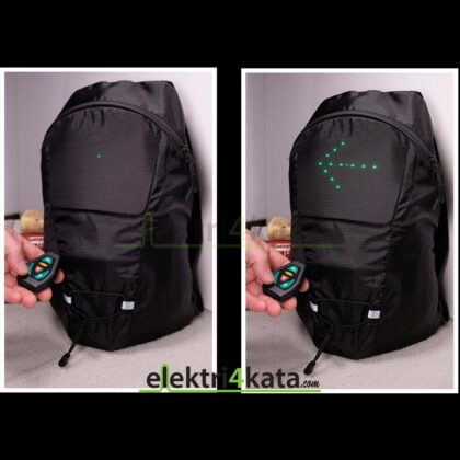 Раница със светлини черна