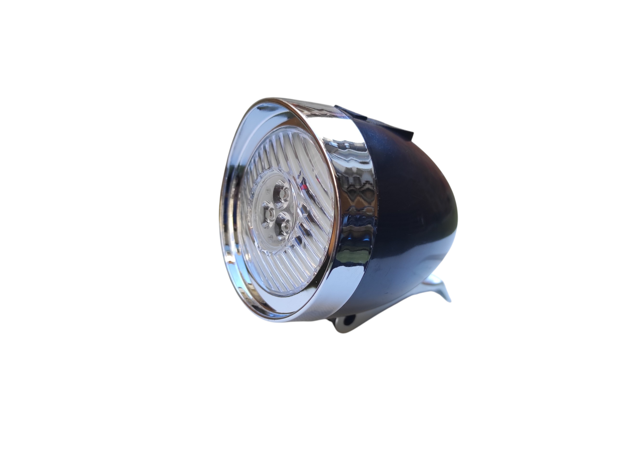 Ретро LED фар за велосипед с 3 диода и USB Type-C зареждане