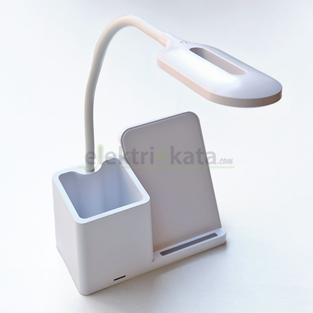 LED лампа с безжично зарядно