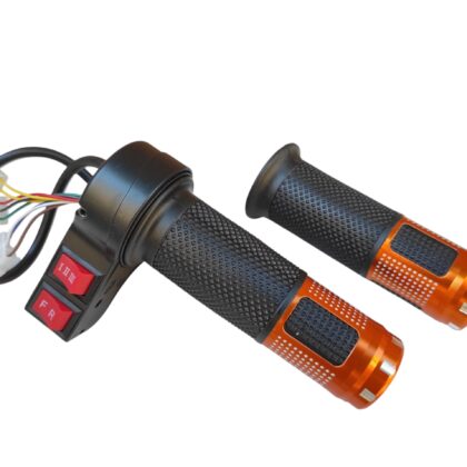 Ръкохватка за газ (масур) 12V-72V с три скорости и задна с луксозен дизайн черен-златист