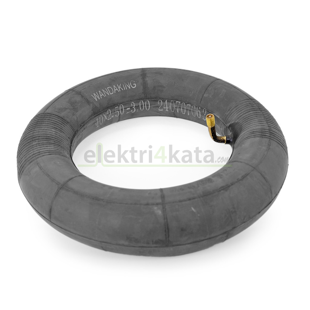 Вътрешна гума 10х2.50-3.00 (крив вентил 90°) WANDA